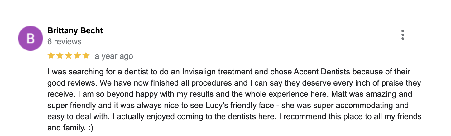 invisalign google review